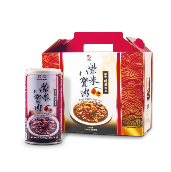PURPLE RICE PORRIDGE WITH MIXED CHINESE SWEET GIFT BOX